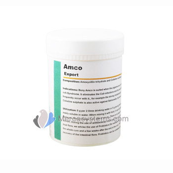 Amco Export 100 gr, (tratamiento y prevención de Adenocoli y Salmonelosis