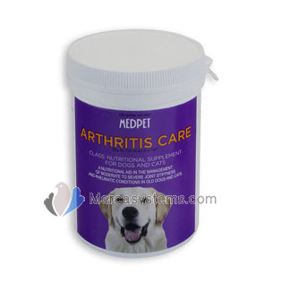 MedPet Arthritis Care 60 pastillas, suplemento nutricional para controlar los síntomas de los huesos y las condiciones de las articulaciones.