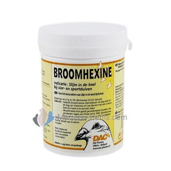 Broomhexine, DAC, vías respiratorias palomas
