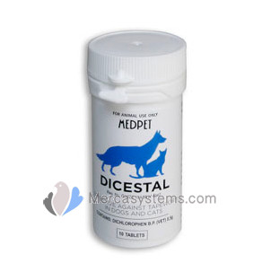 MedPet Dicestal 10 pastilas, (elimina tenias en perros y gatos)
