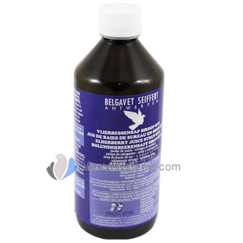 Belgavet Edelberry Juice Syrope (Extracto de Saúco 500 ml , salud perfecta todo el año). 