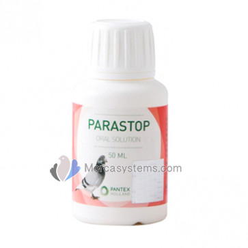 Pantex Parastop 50 ml (tratamiento y prevención de salmonellosis). Palomas y Pájaros