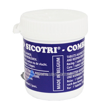 BelgaVet Sicotri-Combi 50 pastillas, (Coccidiosis, Tricomonas y mucosidades). Para palomas