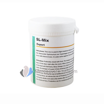 Productos para palomas: SL-Mix Export 100 gr, (fórmula magistral de amplio espectro). 