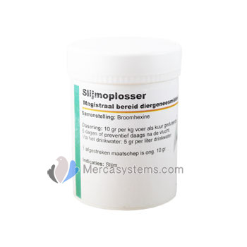 Productos para palomas: Slijmoplosser 100 gr, (fórmula magistral belga para limpiar y desinfectar las vías respiratorias superiores)