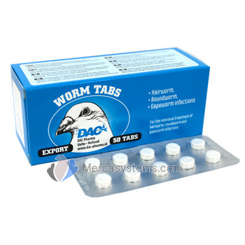 Worm Tabs 50 comprimidos DAC parásitos