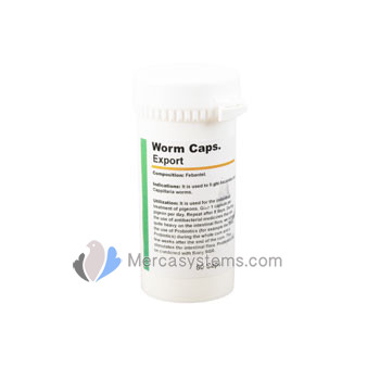 Productos para palomas: Worm Caps Export, (antiparasitario en pastillas de alta eficacia)