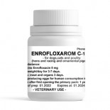 Enrofloxarom 100 pastillas (tratamiento de amplio espectro a base de Enrofloxacina). Para Palomas y pájaros